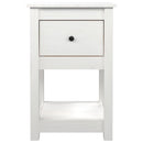 sengeborde 2 stk. 40x35x61,5 cm massivt fyrretræ hvid