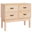 konsolskab 90x40x78 cm massivt fyrretræ