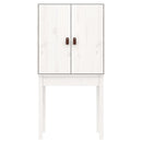 højskab 60x40x120 cm massivt fyrretræ hvid