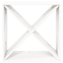 vinreol 62x25x62 cm massivt fyrretræ hvid