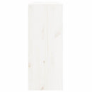 vinreol 62x25x62 cm massivt fyrretræ hvid