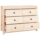 kommode 100x40x72 cm massivt fyrretræ