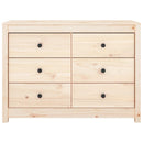 kommode 100x40x72 cm massivt fyrretræ