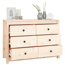 kommode 100x40x72 cm massivt fyrretræ