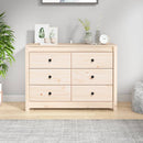 kommode 100x40x72 cm massivt fyrretræ