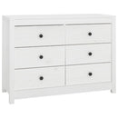 kommode 100x40x72 cm massivt fyrretræ hvid