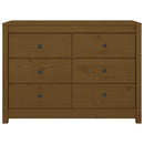 kommode 100x40x72 cm massivt fyrretræ gyldenbrun