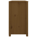 kommode 100x40x72 cm massivt fyrretræ gyldenbrun