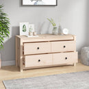 kommode 100x40x54 cm massivt fyrretræ