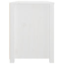 kommode 100x40x54 cm massivt fyrretræ hvid