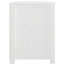kommode 100x40x54 cm massivt fyrretræ hvid