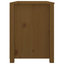 sideskab 100x40x54 cm massivt fyrretræ gyldenbrun