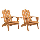 Adirondack-stole 2 stk. massivt akacietræ