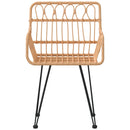havestole 2 stk. med armlæn 56x64x80 cm polyrattan