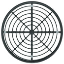 spisebord Ø80 cm hærdet glas og stål sort