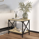 sidebord 55x38x45 cm konstrueret træ sonoma-eg