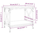 sidebord 55x38x45 cm konstrueret træ sonoma-eg
