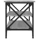 sidebord 55x38x45 cm konstrueret træ grå sonoma-eg