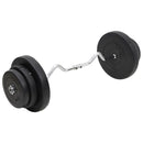 curl-vægtstang med skiver 60 kg