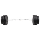 curl-vægtstang med skiver 90 kg