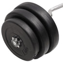 curl-vægtstang med skiver 90 kg