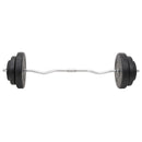 vægtstang og håndvægt med skiver 60 kg