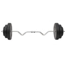 curl-vægtstang og håndvægt med skiver 60 kg