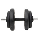 curl-vægtstang og håndvægt med skiver 60 kg