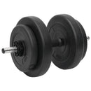 curl-vægtstang og håndvægt med skiver 60 kg
