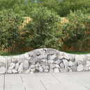 buede gabionkurve 4 stk. 200x30x40/60 cm galvaniseret jern