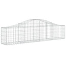 buede gabionkurve 6 stk. 200x30x40/60 cm galvaniseret jern