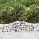 buede gabionkurve 9 stk. 200x30x40/60 cm galvaniseret jern