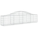 buede gabionkurve 12 stk. 200x30x40/60 cm galvaniseret jern