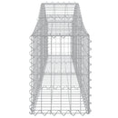 buede gabionkurve 12 stk. 200x30x40/60 cm galvaniseret jern