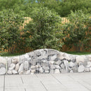 buede gabionkurve 12 stk. 200x30x40/60 cm galvaniseret jern