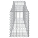 buede gabionkurve 14 stk. 200x30x40/60 cm galvaniseret jern