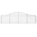 buede gabionkurve 15 stk. 200x30x40/60 cm galvaniseret jern