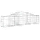 buede gabionkurve 18 stk. 200x30x40/60 cm galvaniseret jern