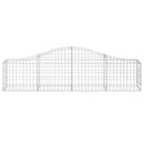 buede gabionkurve 18 stk. 200x30x40/60 cm galvaniseret jern