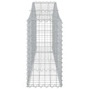 buede gabionkurve 3 stk. 200x30x60/80 cm galvaniseret jern
