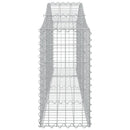 buede gabionkurve 8 stk. 200x30x60/80 cm galvaniseret jern