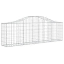 buede gabionkurve 10 stk. 200x30x60/80 cm galvaniseret jern