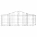 buede gabionkurve 10 stk. 200x30x60/80 cm galvaniseret jern