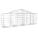 buede gabionkurve 11 stk. 200x30x60/80 cm galvaniseret jern