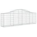 buede gabionkurve 15 stk. 200x30x60/80 cm galvaniseret jern