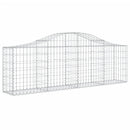 buede gabionkurve 18 stk. 200x30x60/80 cm galvaniseret jern