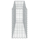 buede gabionkurve 18 stk. 200x30x60/80 cm galvaniseret jern