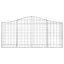buede gabionkurve 13 stk. 200x30x80/100 cm galvaniseret jern