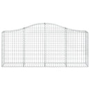 buede gabionkurve 20 stk. 200x30x80/100 cm galvaniseret jern