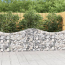 buede gabionkurve 20 stk. 200x30x80/100 cm galvaniseret jern